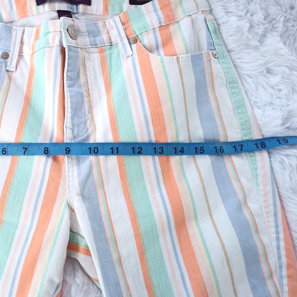 Gloria Vanderbilt Stretchy Bermuda Jean Shorts Fun Colors Size 12 Petite - Picture 9 of 15